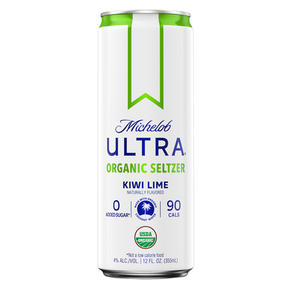 Michelob Ultra Organic Seltzer Kiwi Lime Single 12oz Can 4.0% ABV