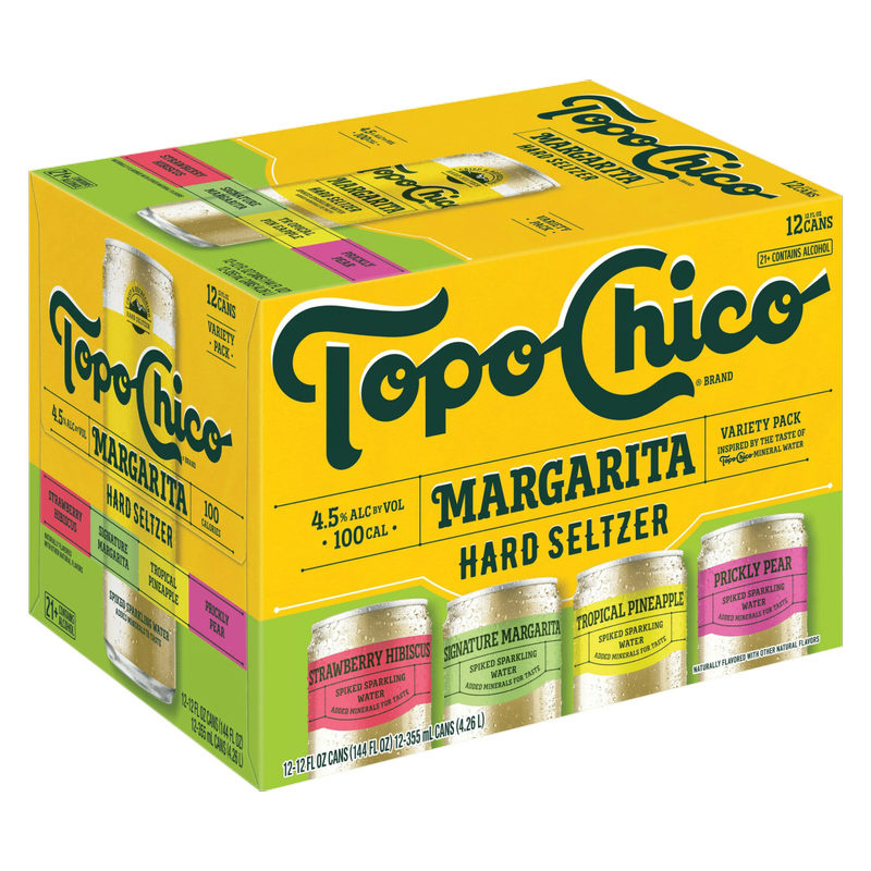 Topo Chico Agave Margarita Hard Seltzer Variety Pack 12pk 12oz Can 4.5% ABV