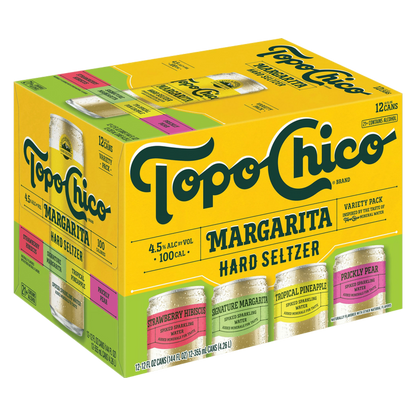 Topo Chico Agave Margarita Hard Seltzer Variety Pack 12pk 12oz Can 4.5% ABV