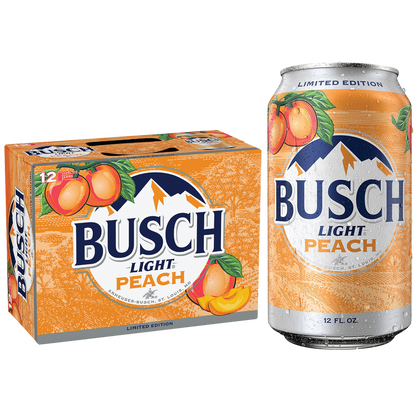 Busch Light Peach 12pk 12oz Can 4.1% ABV