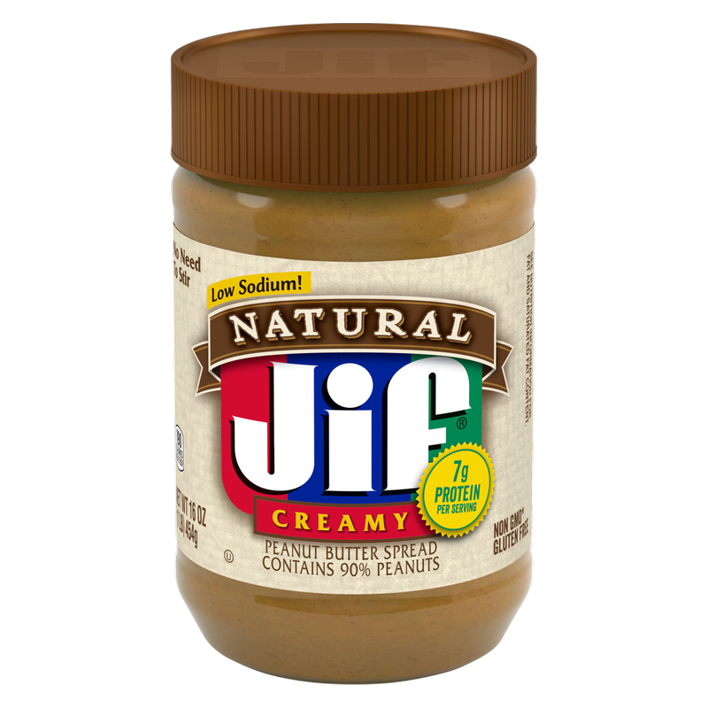 JIF Natural Peanut Butter Creamy Spread, 16oz.
