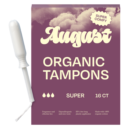 August Super Organic Tampons 16ct