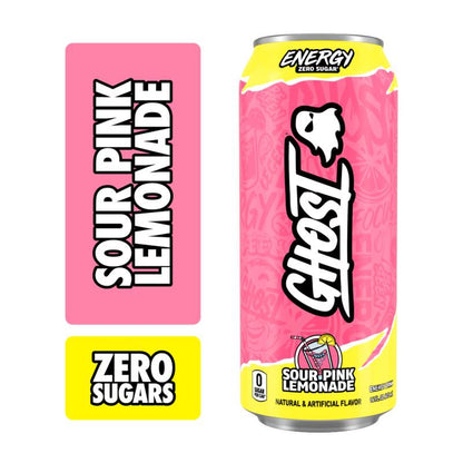 GHOST ENERGY Sour Pink Lemonade 16oz Can