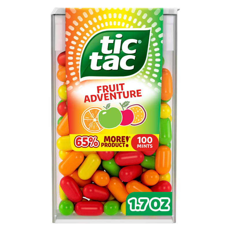 Tic Tac Fruit Adventure Mints, On-The-Go Refreshment, 1.7 oz