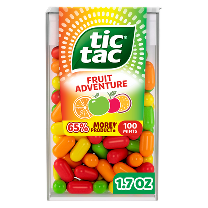 Tic Tac Fruit Adventure Mints, On-The-Go Refreshment, 1.7 oz