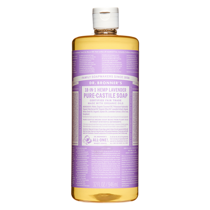 Dr. Bronner's 18-In-1 Hemp Pure-Castile Soap Lavender  32oz