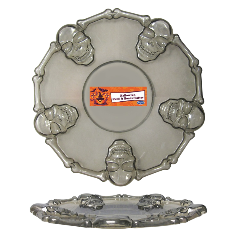 Skull Plastic Platter 14"
