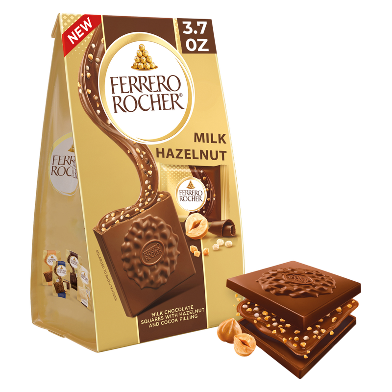 Ferrero Rocher Milk Chocolate Squares, 3.7oz