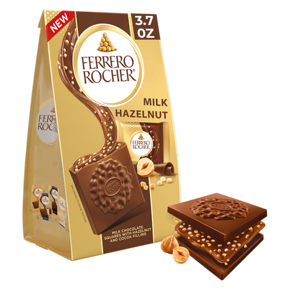 Ferrero Rocher Milk Chocolate Squares, 3.7oz