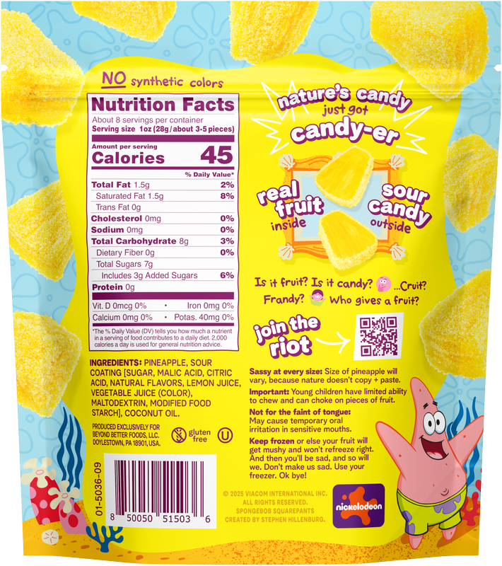 Fruit Riot Frozen Sour Pineapple 8oz