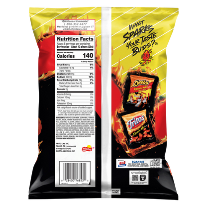 Funyuns Onion Flavored Rings Flamin' Hot Flavored 2 Oz