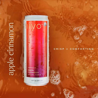 Hiyo Apple Cinnamon 4pk 12oz Can