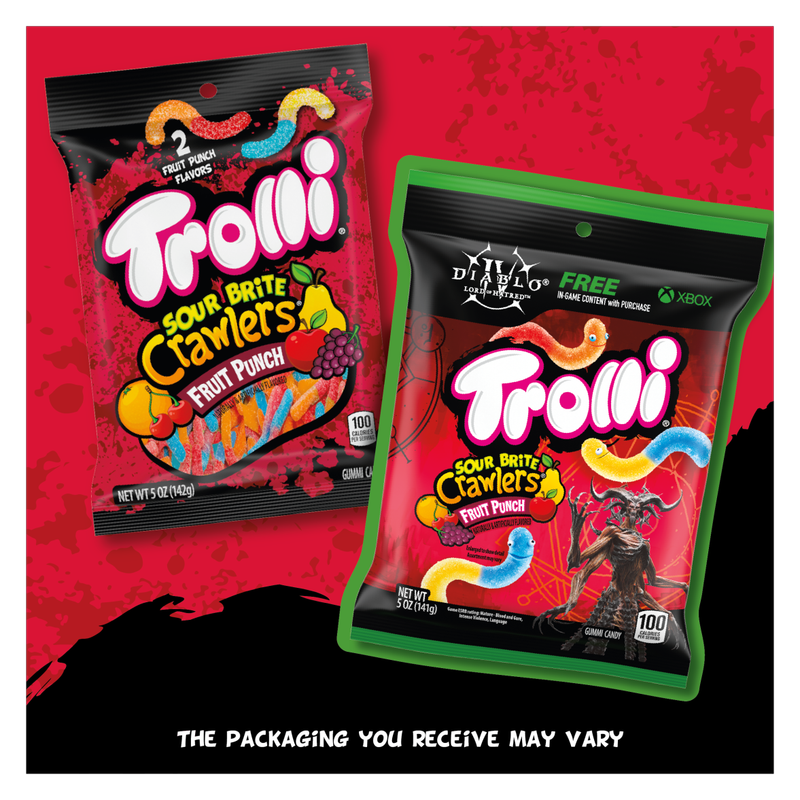 Trolli Sour Brite Crawlers Fruit Punch, 5 oz