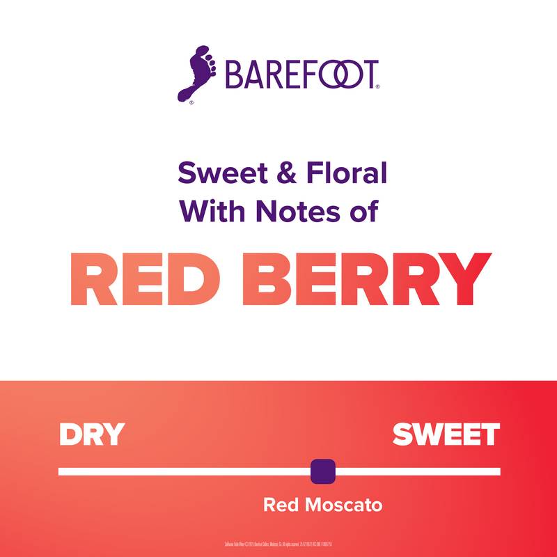 Barefoot Red Moscato 750ml