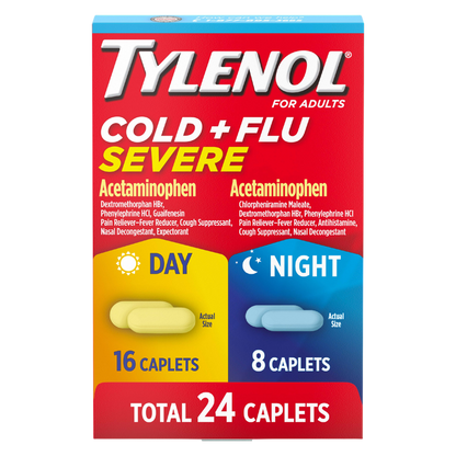 Tylenol Severe Cold + Flu Day & Night Caplets 24ct