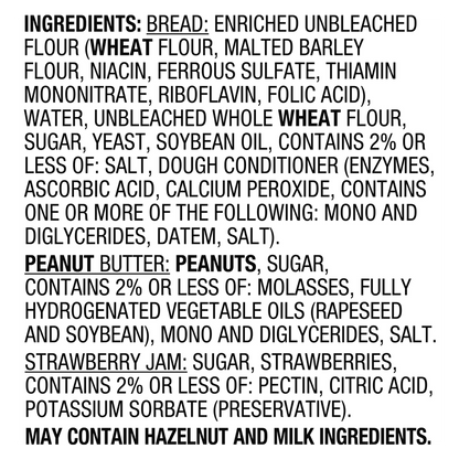 Smucker's Frozen Uncrustables PB & Strawberry on Wheat 1ct 2.6oz