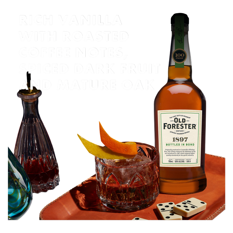Old Forester Whiskey Row Series: 1897 Bottled in Bond Kentucky Straight Bourbon Whisky, 750 mL Bottle, 100 Proof