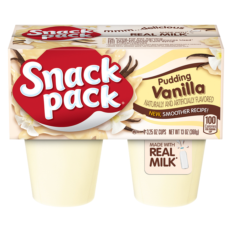 Snack Pack Vanilla Pudding - 4ct