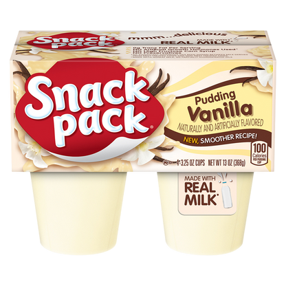 Snack Pack Vanilla Pudding - 4ct