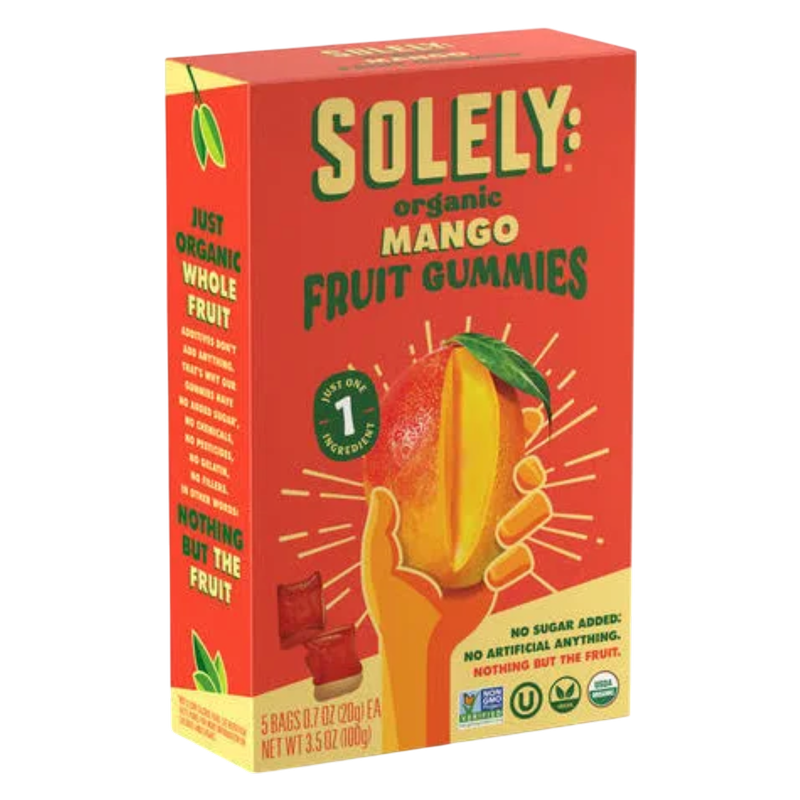 Solely Fruit Gummies Mango & Strawberry, 5ct