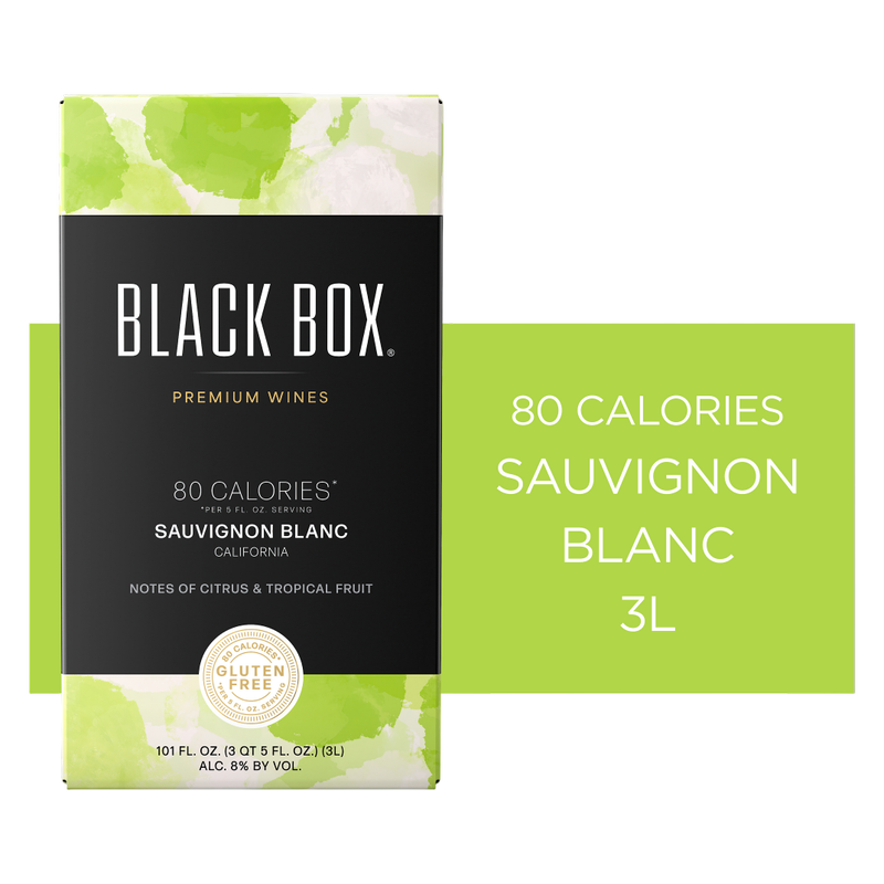 Black Box 80 Calorie Sauvignon Blanc White Wine 3L Box