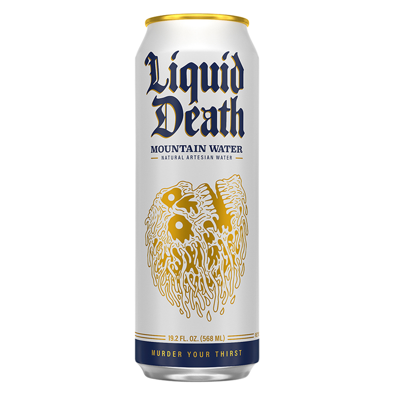 Liquid Death Mountain Water 8pk 19.2 oz King Size Can- XL