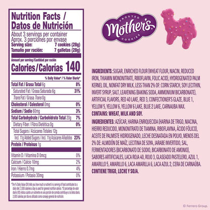 Mother’s Original Circus Animal, Frosted Cookies, 3 oz Bag