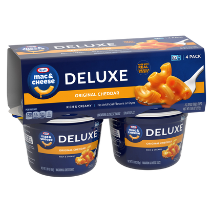 Kraft Deluxe Original Macaroni & Cheese Cups, 4ct.