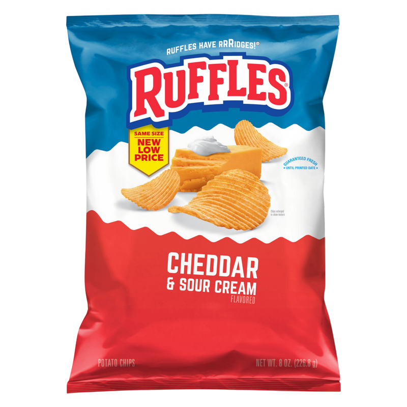 Ruffles Cheddar & Sour Cream, 8oz