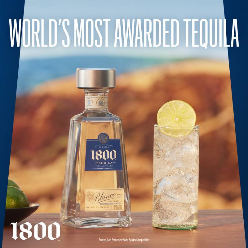 1800 Tequila Blanco 1L (80 Proof) - 1800 – BevMo!