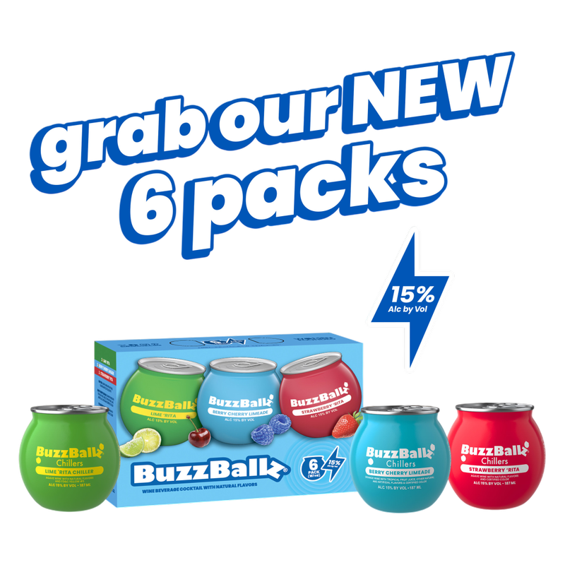BuzzBallz Variety Pack 6pk 187ml