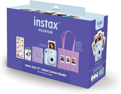 FUJIFILM  Blue Instax Mini 12 Instant Film Camera Gift Bundle