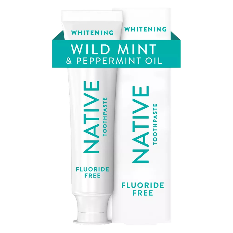 Native Whitening Wild Mint & Peppermint Oil Fluoride Free Toothpaste, 4.1 oz