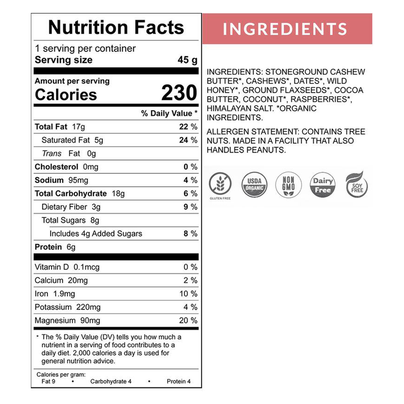 Symmetree White Chocolate Raspberry Bar 1.58oz