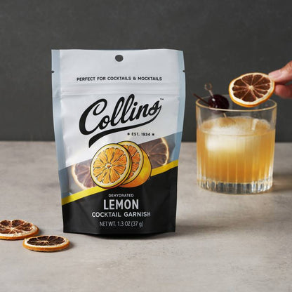 Collins Dehydrated Lemon Cocktail Garnish