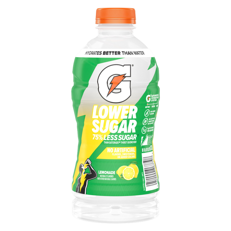 Gatorade Lower Sugar Lemonade 28oz Btl