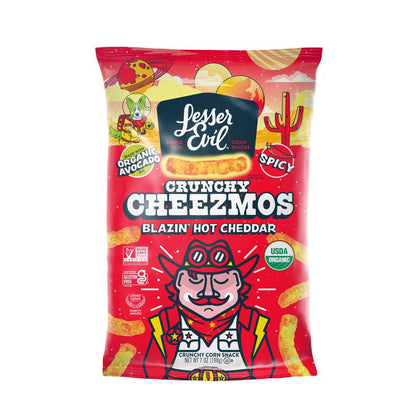 LesserEvil Crunch Cheezmos Blazin' Hot, 7oz