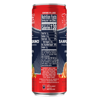 San Pellegrino Aranciata Rossa Blood Orange 11.15oz