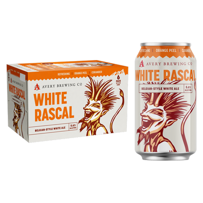 Avery White Rascal 6pk 12oz Can 5.6% ABV - Avery Brewing – BevMo!