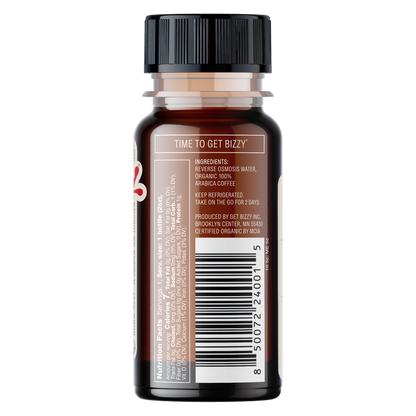 Bizzy Organic Double Espresso Shot Medium Roast 2oz Btl