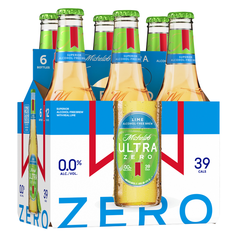 Michelob Ultra Zero Lime 6pk 12oz Bottle