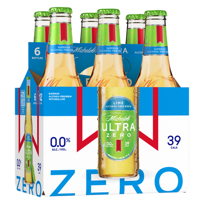 Michelob Ultra Zero Lime 6pk 12oz Bottle