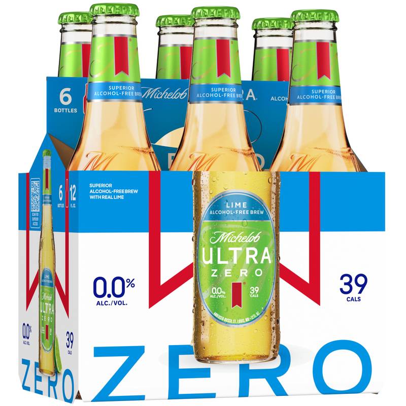 Michelob Ultra Zero Lime 6pk 12oz Bottle