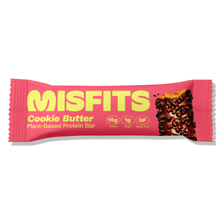 Misfits Plant-Based Cookie Butter Protein Bar, 1.8oz