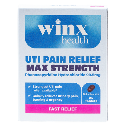 Max Strength UTI Pain Relief + Access to same-day Rx treatment via telehealth