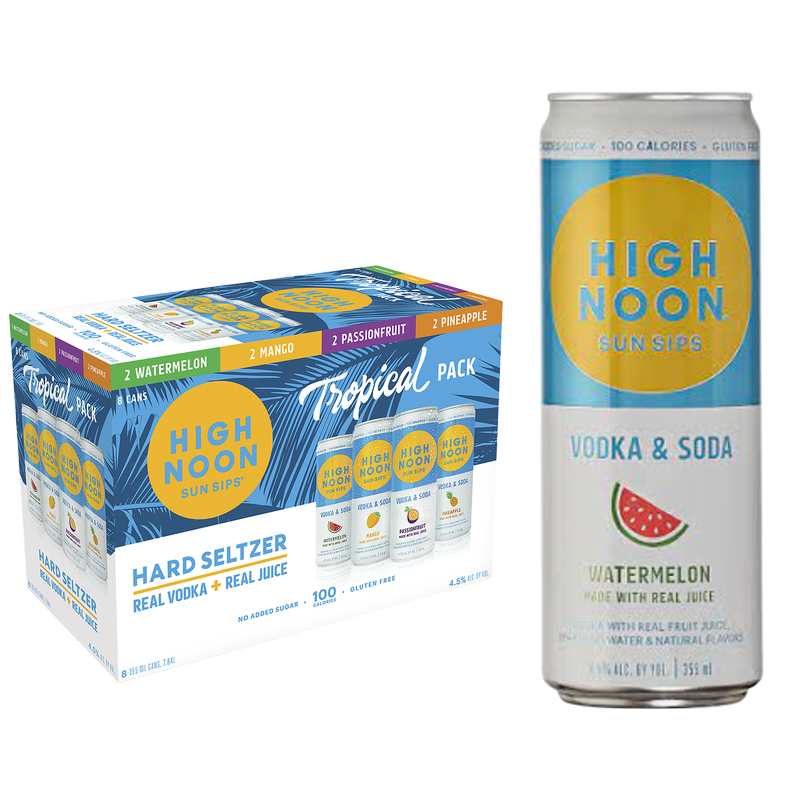 High Noon Tropical Variety 8pk 12oz Can 4.5% ABV - High Noon – BevMo!