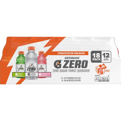 Gatorade Zero Sugar Thirst Quencher Variety 18ct 12oz Btl