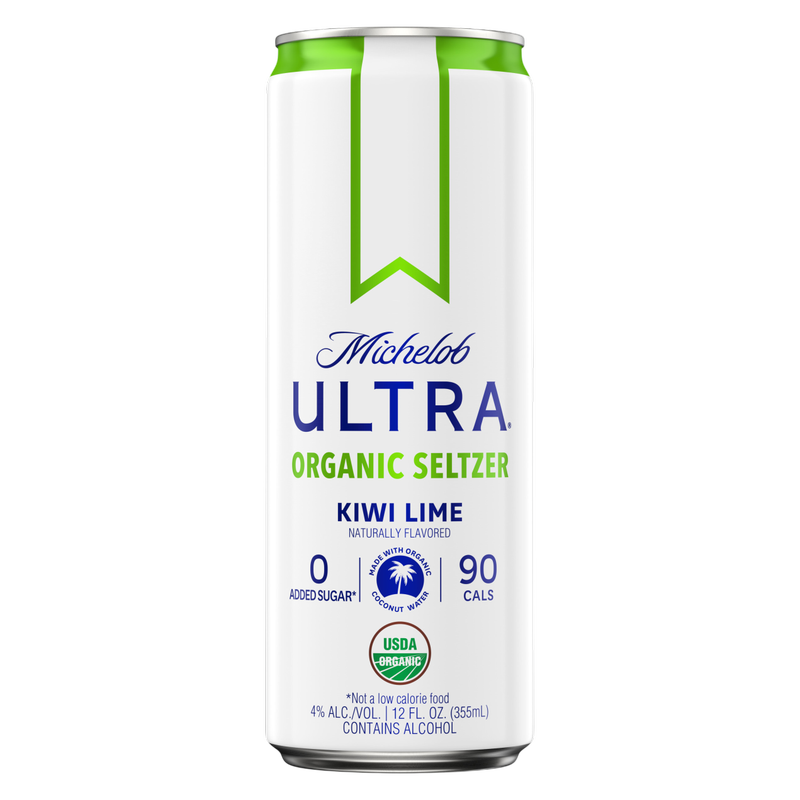 Michelob Ultra Organic Seltzer Kiwi Lime Single 12oz Can 4.0% ABV