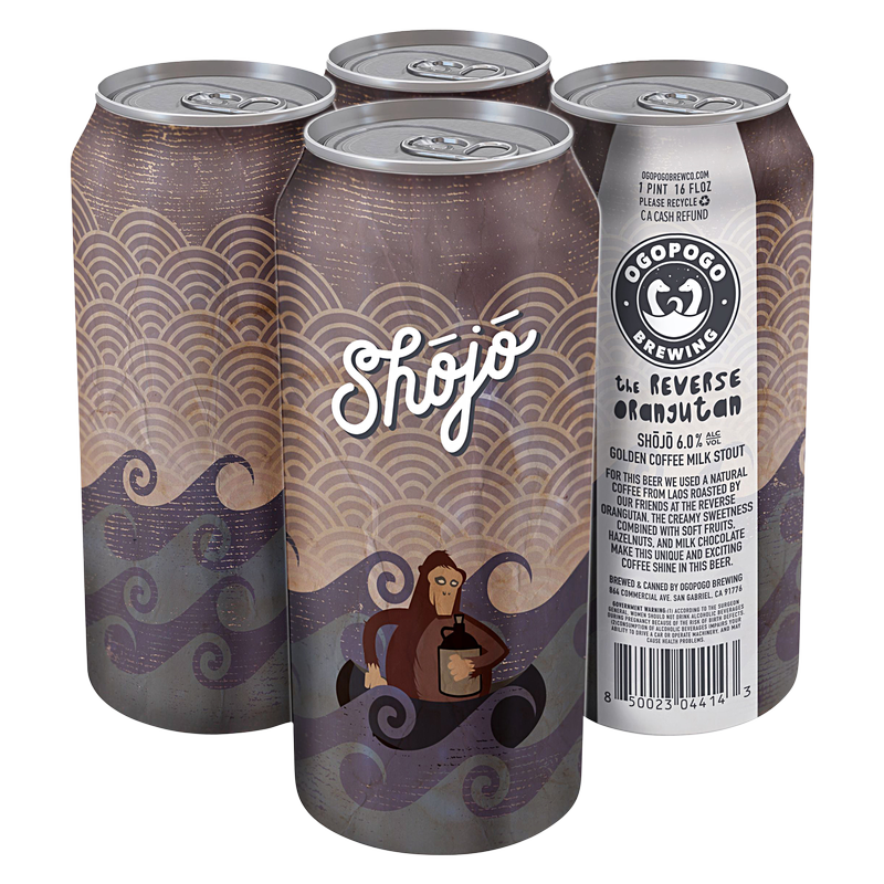 Ogopogo Brewing Shojo Golden Coffee Milk Stout 4pk 16oz