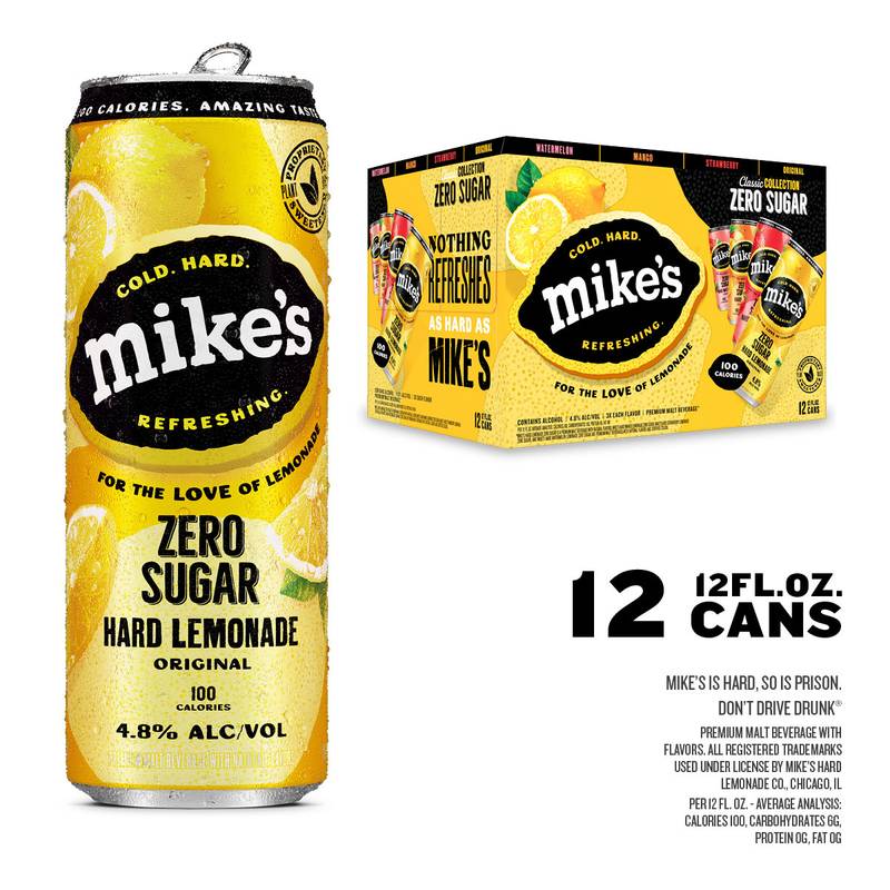 Mike's Hard Zero Sugar 12pk 12oz Variety Pack Can 4.8% ABV